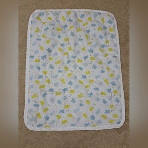 Vinatge Colorful Baby Blanket with Bear Print 32x41 Inches